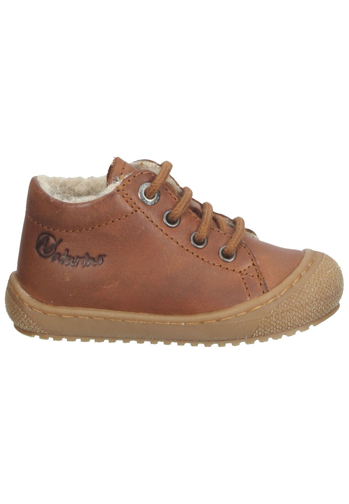 Naturino Sneaker Leder/Fell Cognac Warmfutter