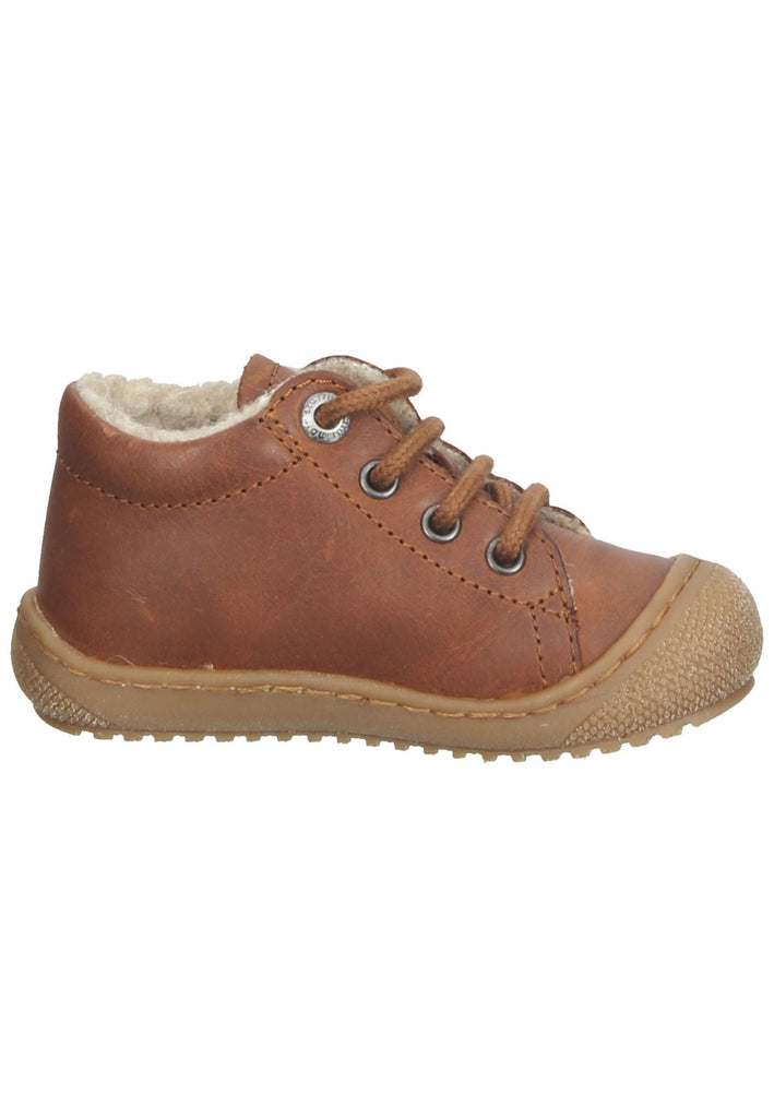 Naturino Sneaker Leder/Fell Cognac Warmfutter