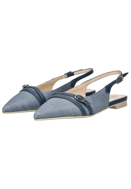 Nero Giardini Ballerinas Leder/Textil Blau