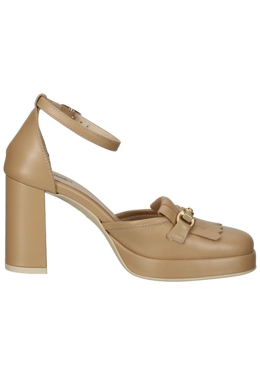 Nero Giardini Pumps Leder Hellbraun