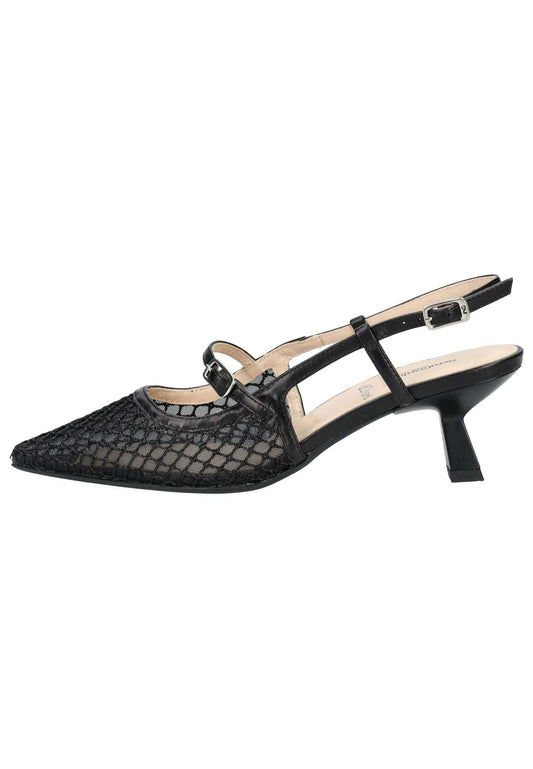 Nero Giardini Pumps Leder/Textil Schwarz