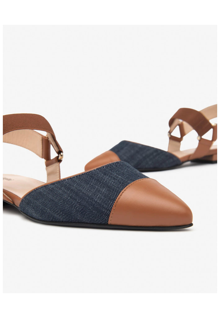 Nero Giardini Pumps Lederimitat/Textil Cognac