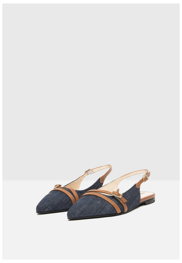 Nero Giardini Pumps Lederimitat/Textil Jeans
