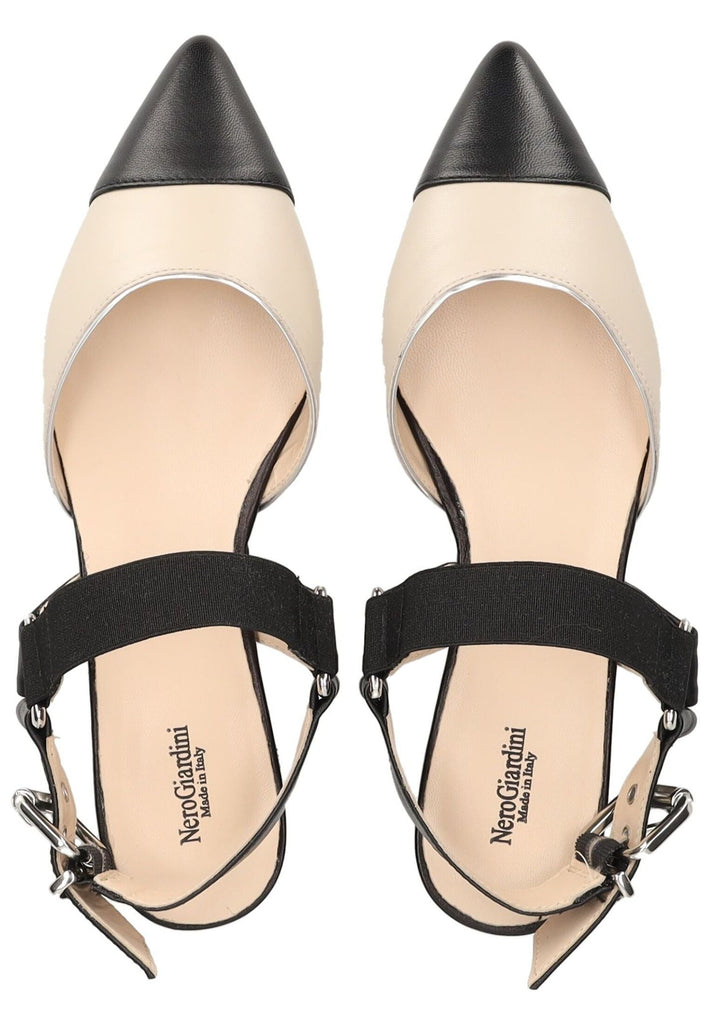 Nero Giardini Pumps Nappaleder Schwarz/Beige