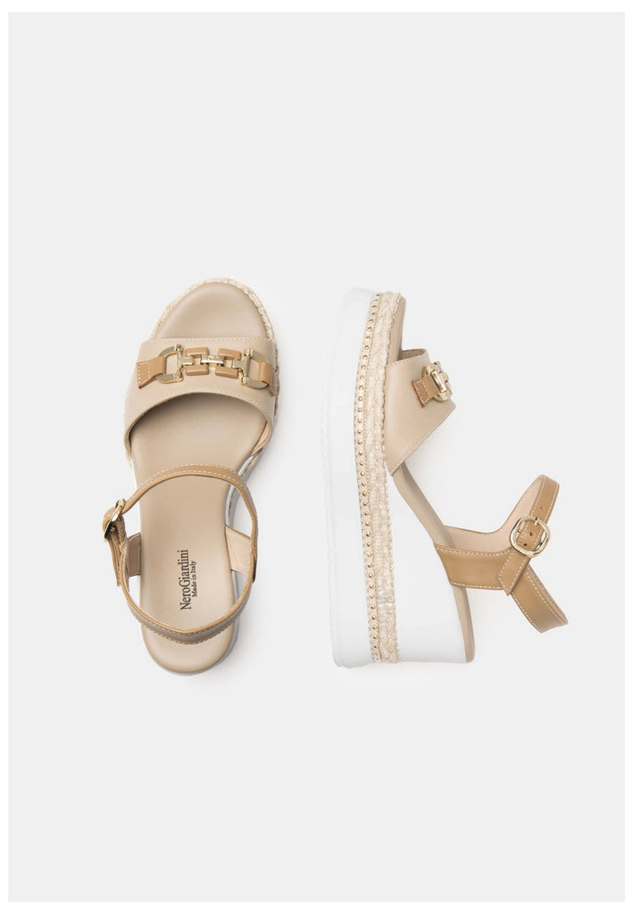 Nero Giardini Sandalen Leder Beige