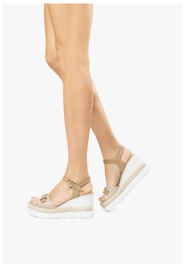 Nero Giardini Sandalen Leder Beige