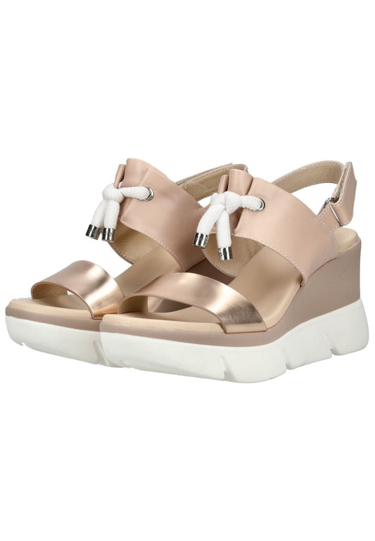 Nero Giardini Sandalen Leder Beige/Gold