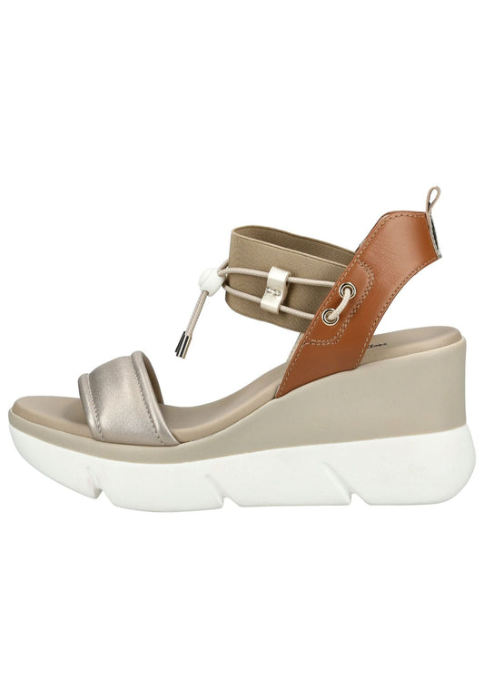 Nero Giardini Sandalen Leder Beige/Gold