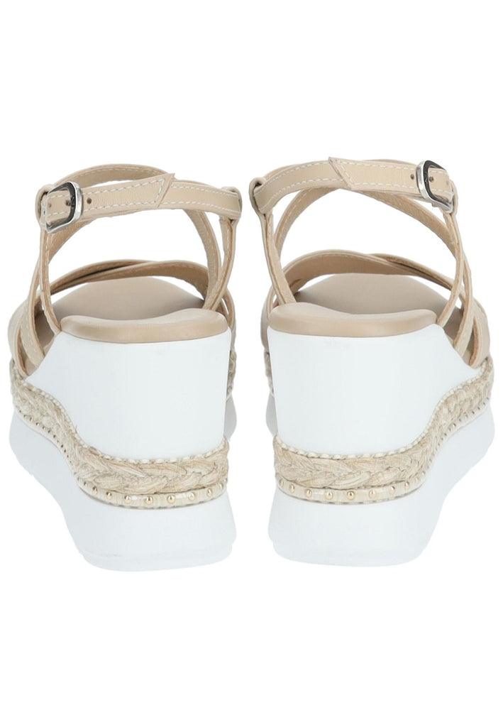 Nero Giardini Sandalen Leder Beige/Weiß