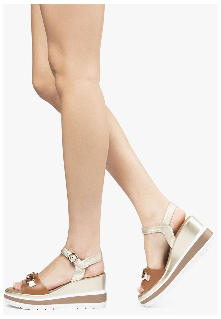 Nero Giardini Sandalen Leder Cognac