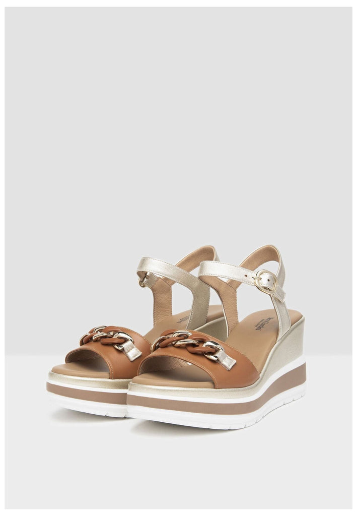 Nero Giardini Sandalen Leder Cognac