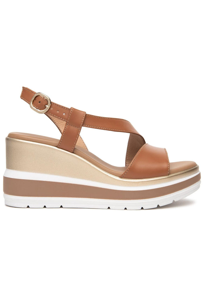 Nero Giardini Sandalen Leder Cognac