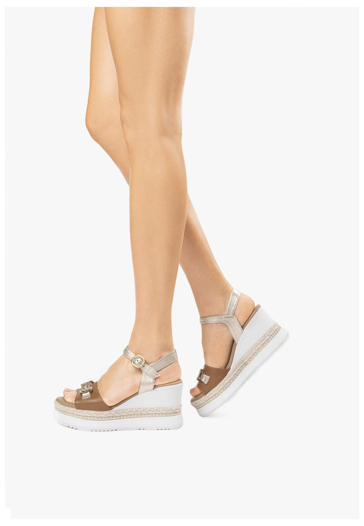 Nero Giardini Sandalen Leder Cognac