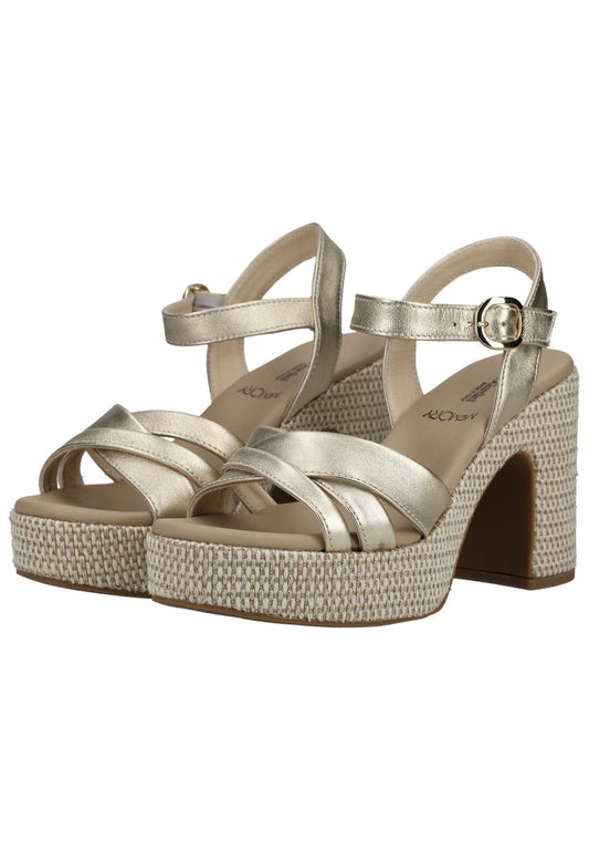 Nero Giardini Sandalen Leder Gold