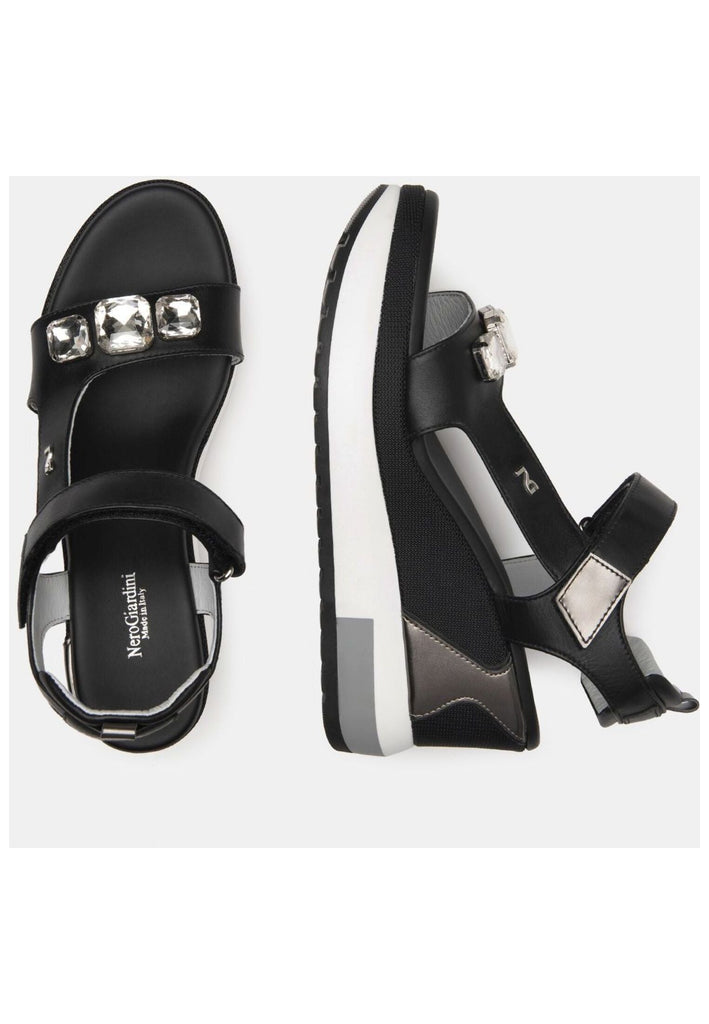 Nero Giardini Sandalen Leder Schwarz