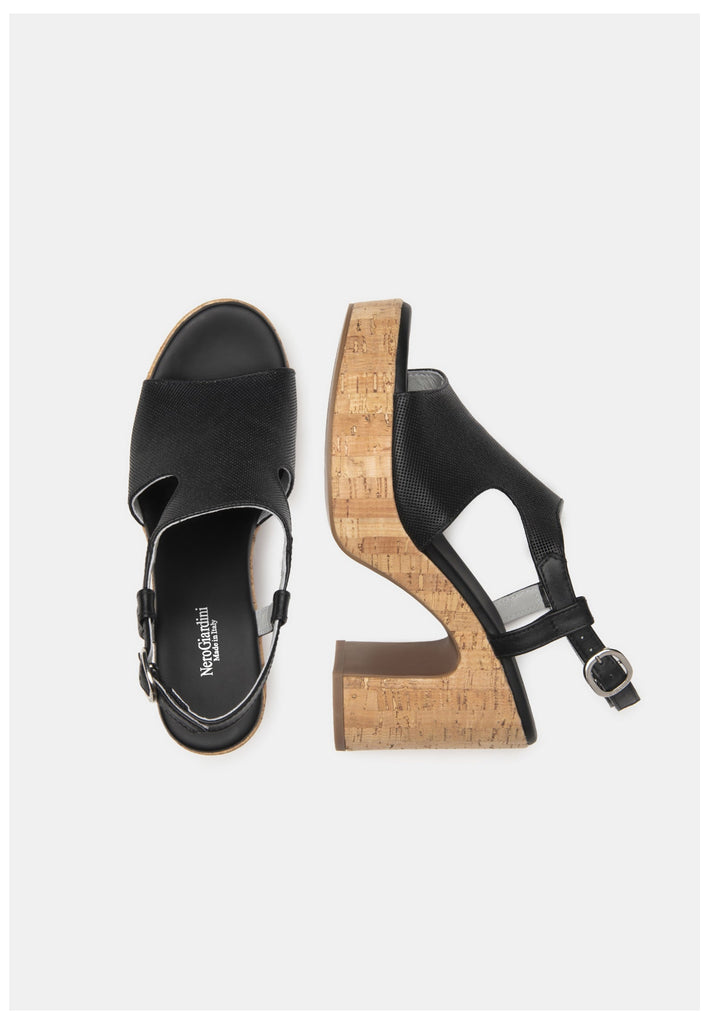 Nero Giardini Sandalen Leder Schwarz