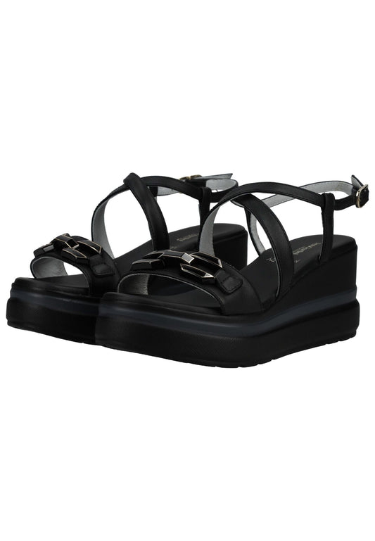 Nero Giardini Sandalen Leder Schwarz