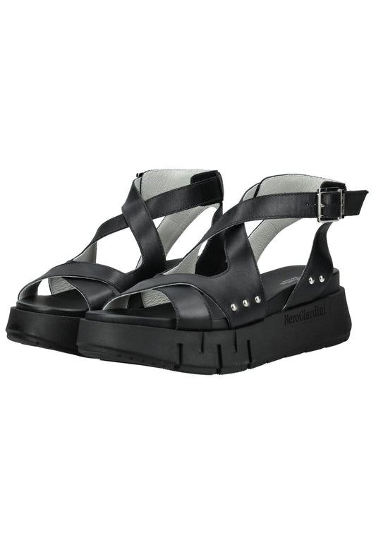 Nero Giardini Sandalen Leder Schwarz