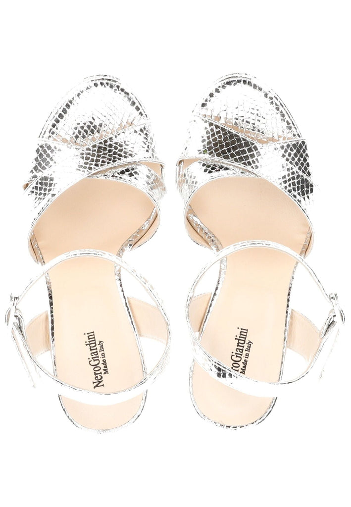 Nero Giardini Sandalen Leder Silber