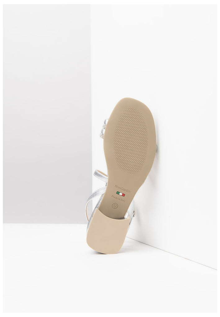 Nero Giardini Sandalen Leder Silber