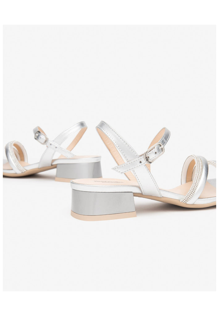 Nero Giardini Sandalen Leder Silber