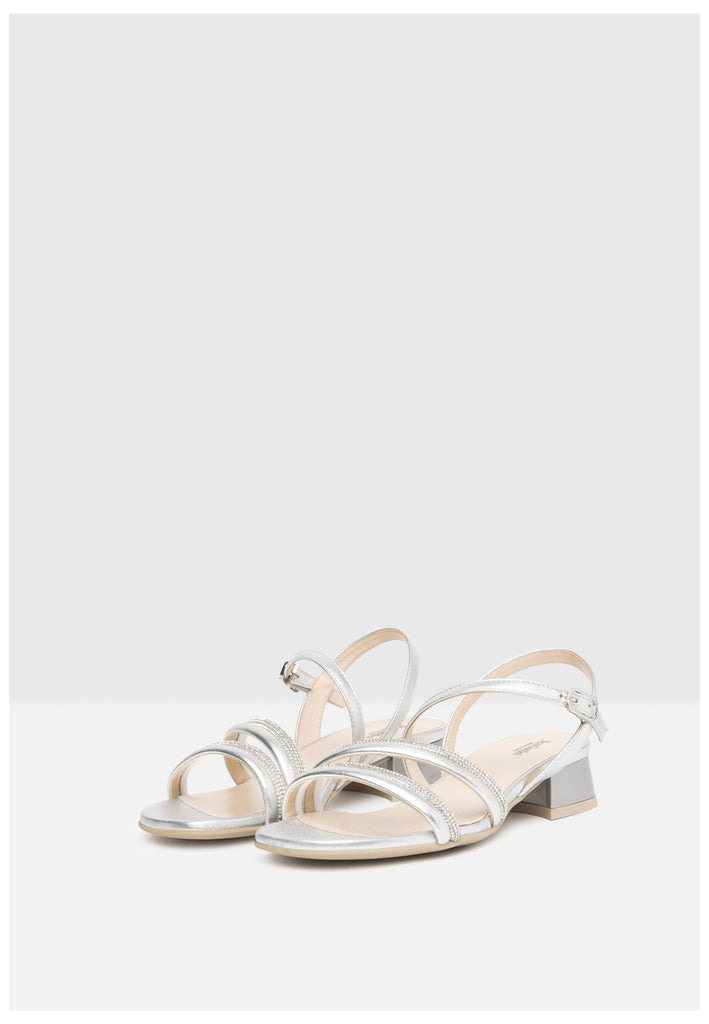 Nero Giardini Sandalen Leder Silber