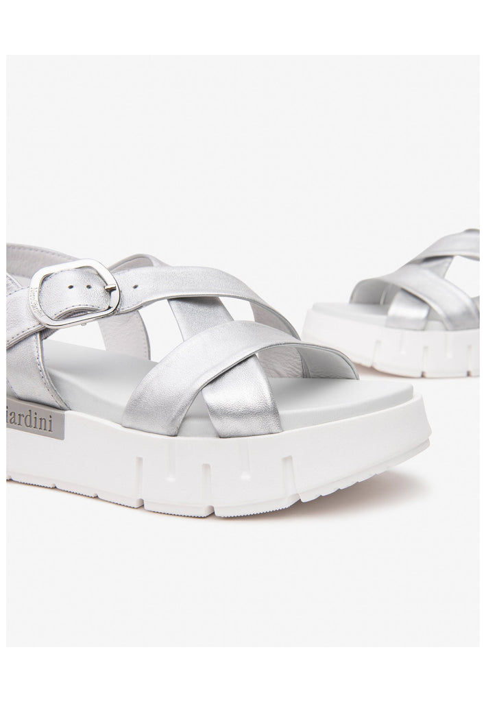 Nero Giardini Sandalen Leder Silber