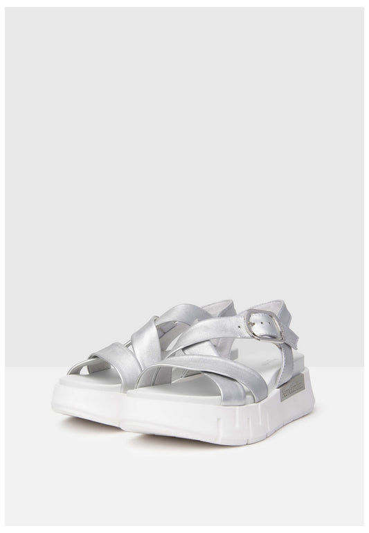 Nero Giardini Sandalen Leder Silber
