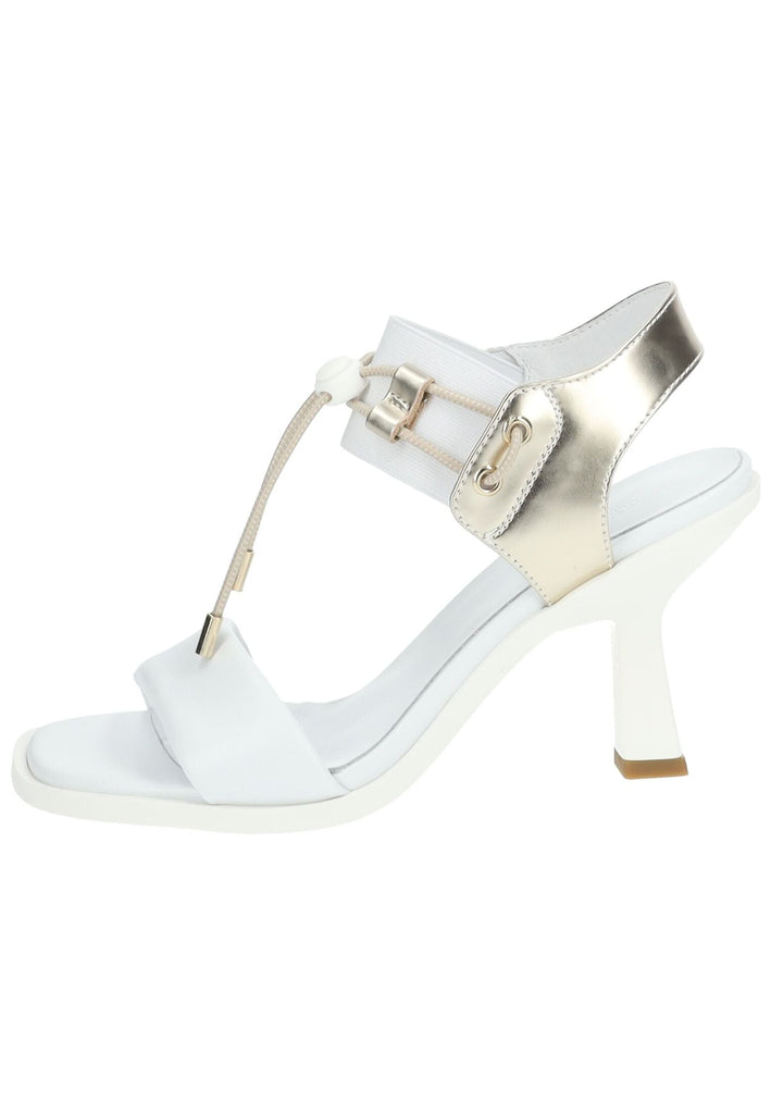 Nero Giardini Sandalen Leder/Textil Weiß/Gold