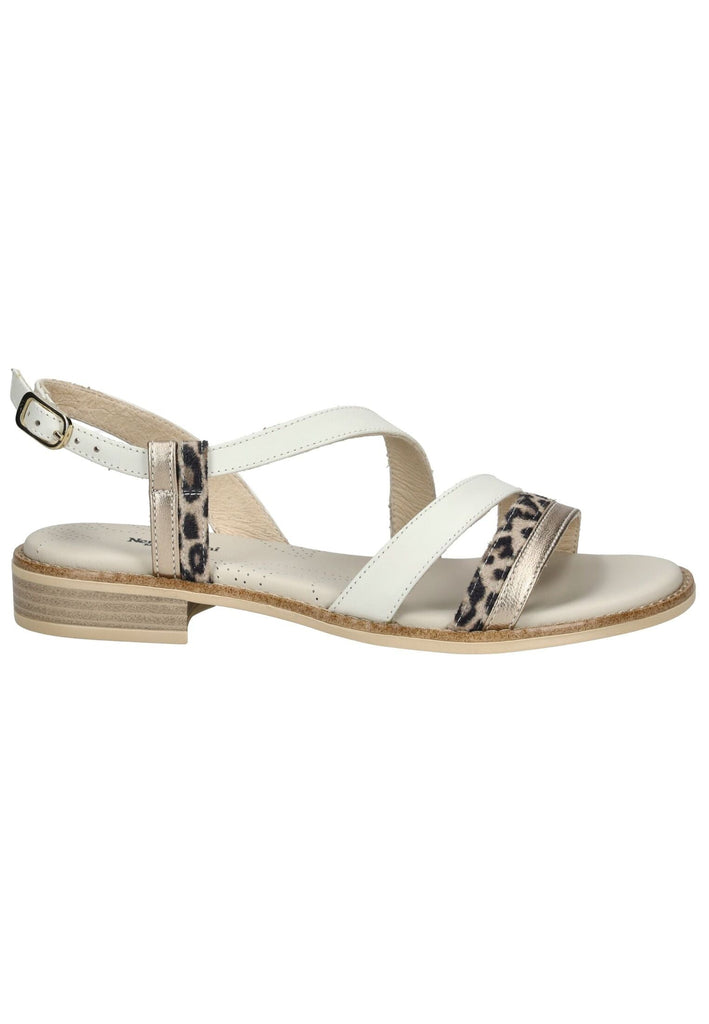 Nero Giardini Sandalen Leder/Textil Weiß Kombi