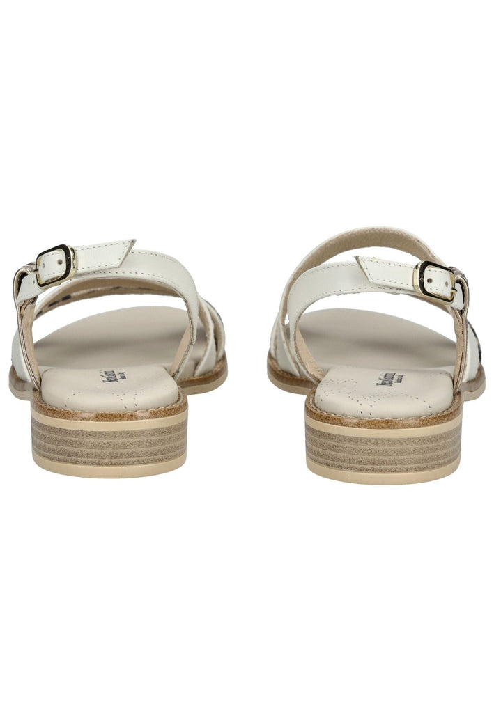 Nero Giardini Sandalen Leder/Textil Weiß Kombi