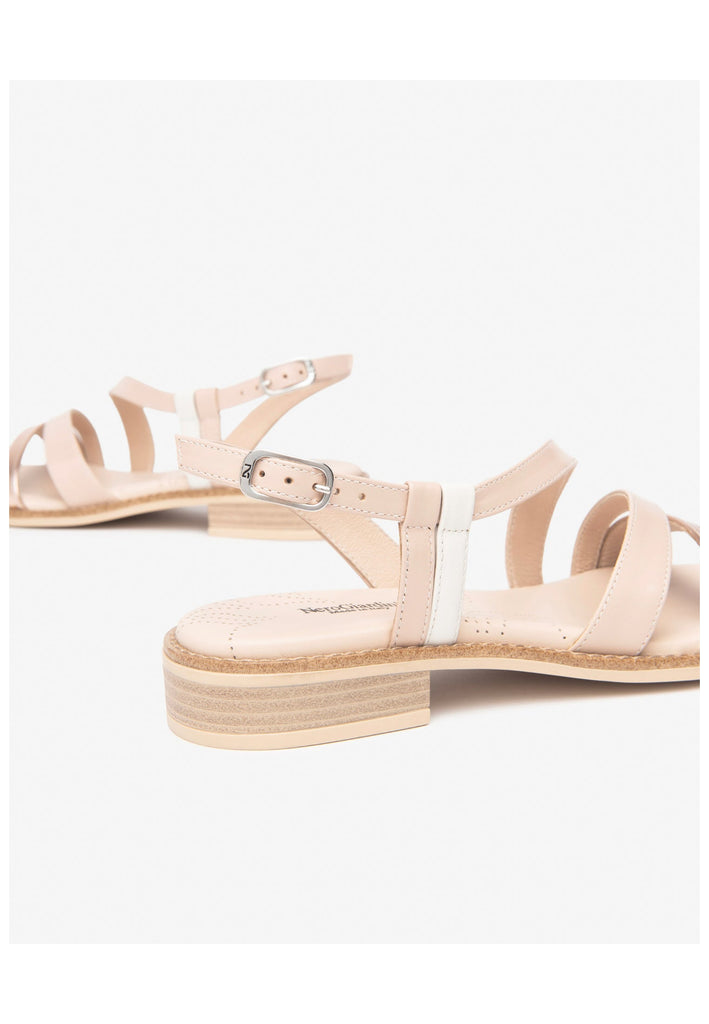 Nero Giardini Sandalen Leder/Textil Weiß/Rosa