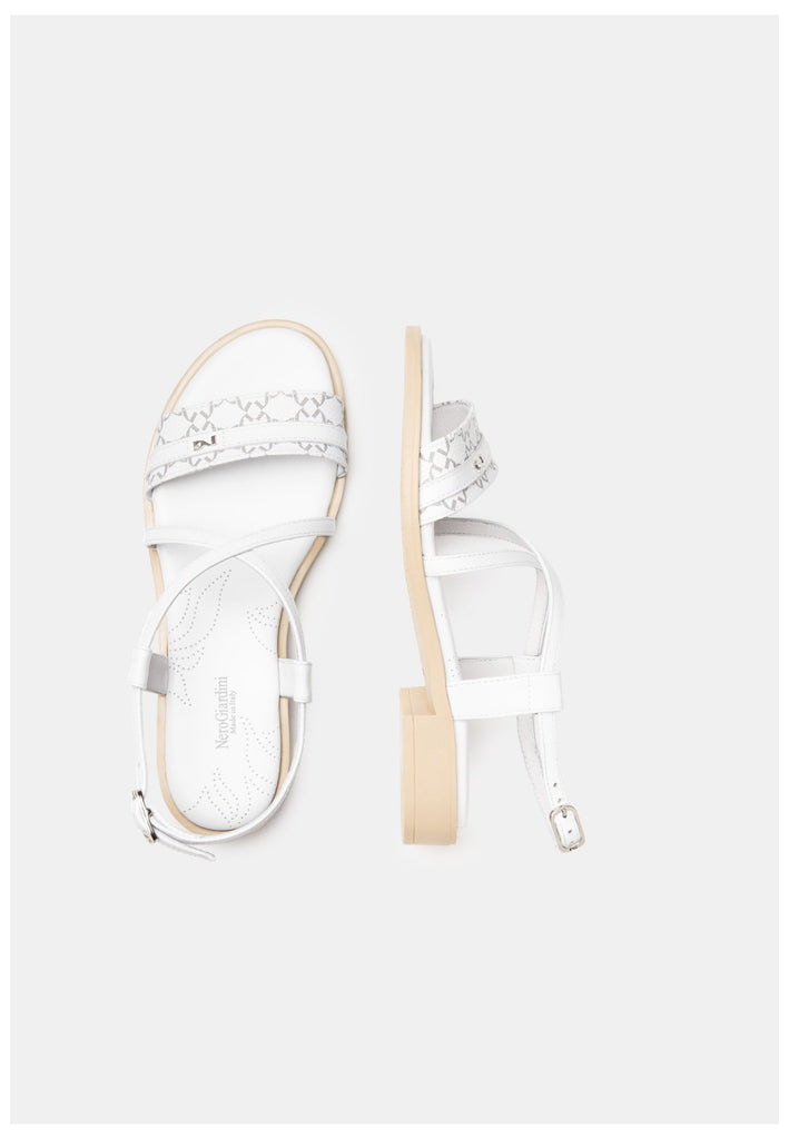 Nero Giardini Sandalen Leder Weiß