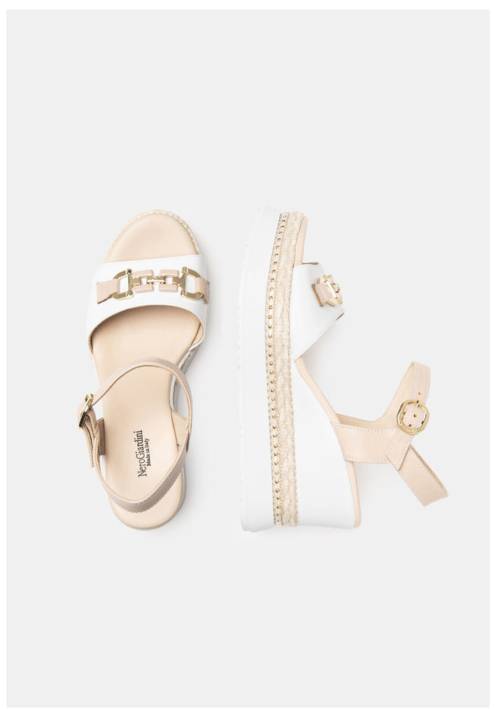 Nero Giardini Sandalen Leder Weiß