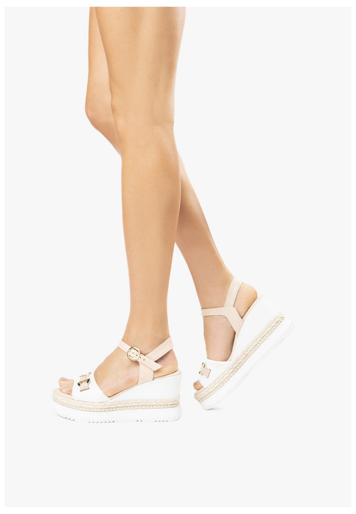 Nero Giardini Sandalen Leder Weiß