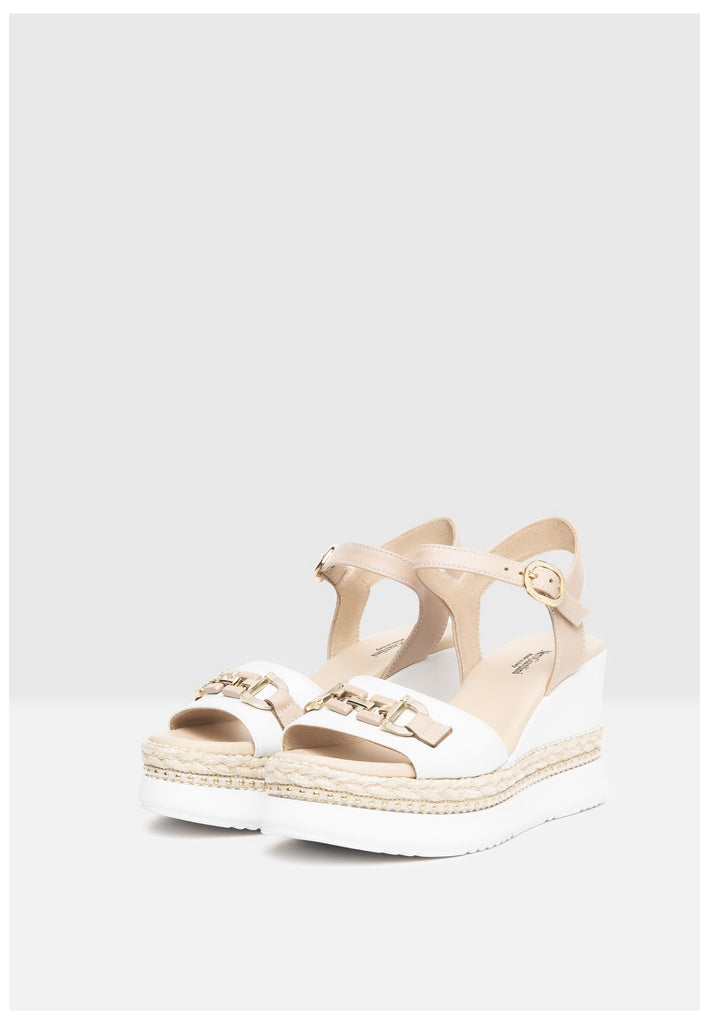 Nero Giardini Sandalen Leder Weiß