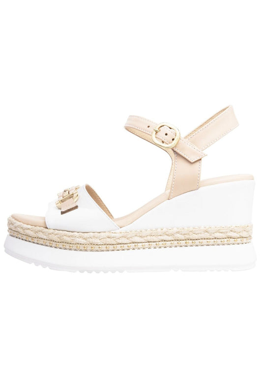 Nero Giardini Sandalen Leder Weiß