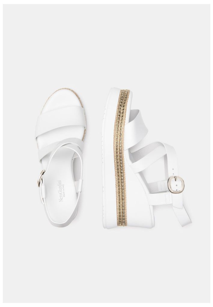 Nero Giardini Sandalen Leder Weiß