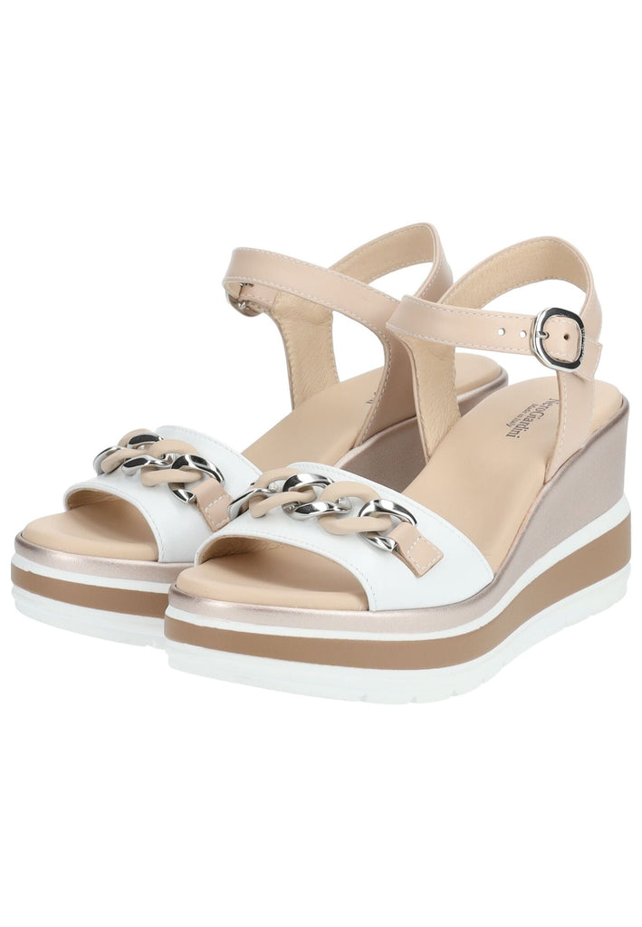 Nero Giardini Sandalen Leder Weiß Kombi