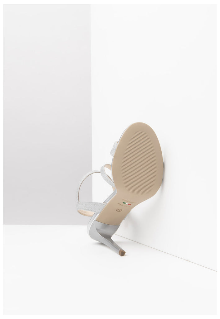 Nero Giardini Sandalen Lederimitat Silber