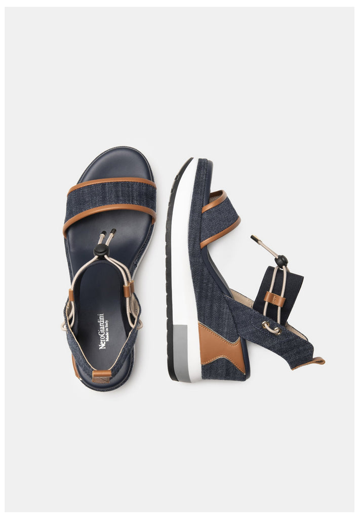 Nero Giardini Sandalen Lederimitat/Textil Jeans