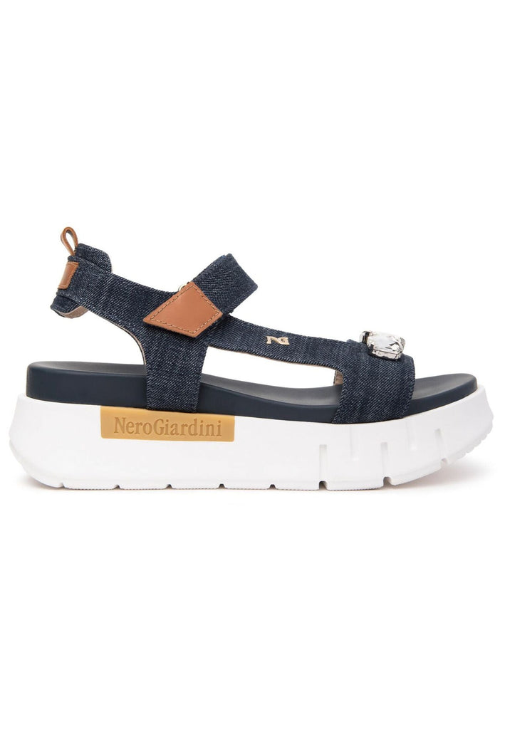 Nero Giardini Sandalen Lederimitat/Textil Jeans