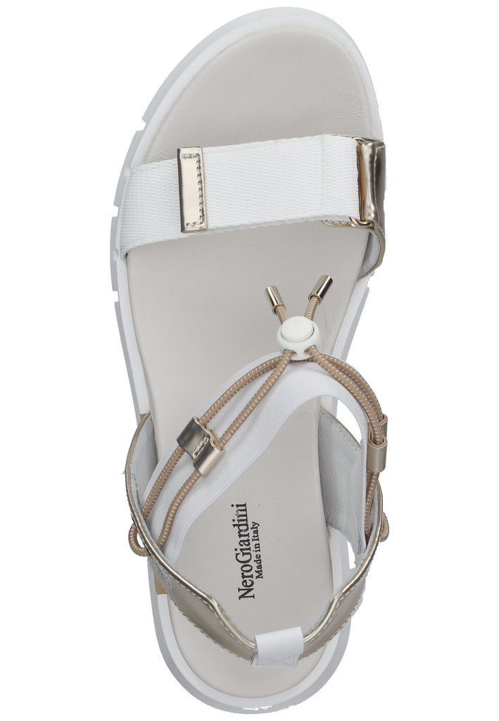 Nero Giardini Sandalen Lederimitat/Textil Platin