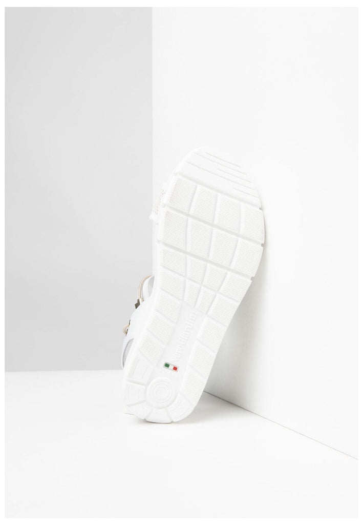 Nero Giardini Sandalen Lederimitat/Textil Weiß