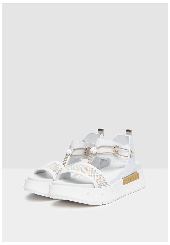 Nero Giardini Sandalen Lederimitat/Textil Weiß