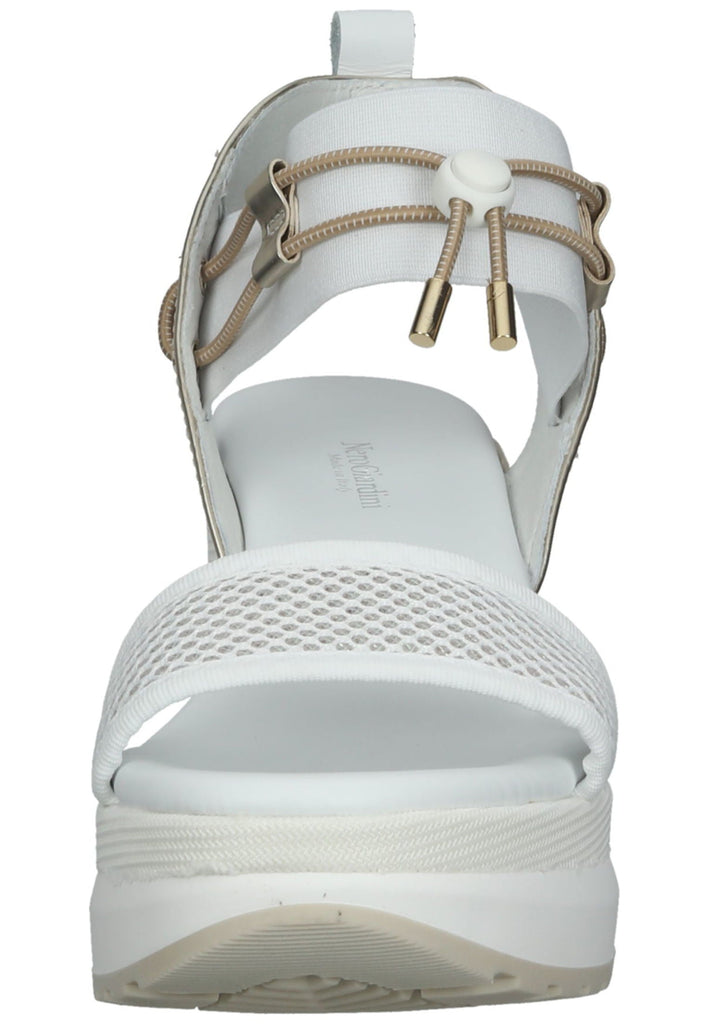 Nero Giardini Sandalen Lederimitat/Textil Weiß/Gold
