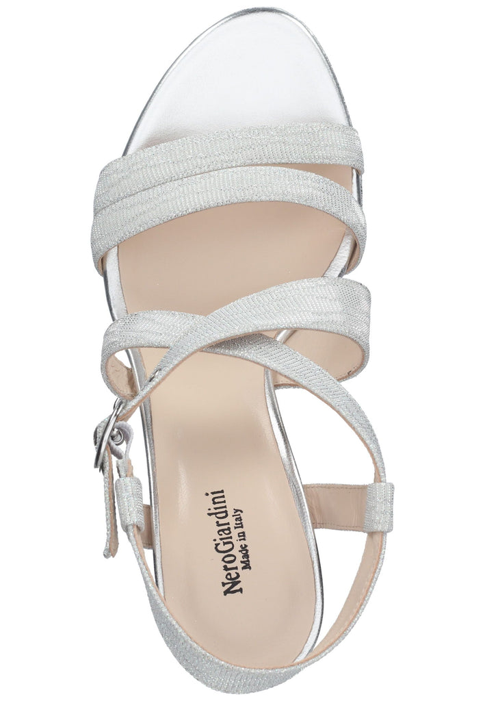 Nero Giardini Sandalen Textil Silber