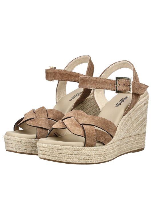Nero Giardini Sandalen Veloursleder Mittelbraun