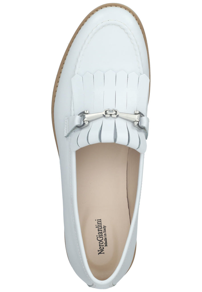 Nero Giardini Slipper Leder Weiß