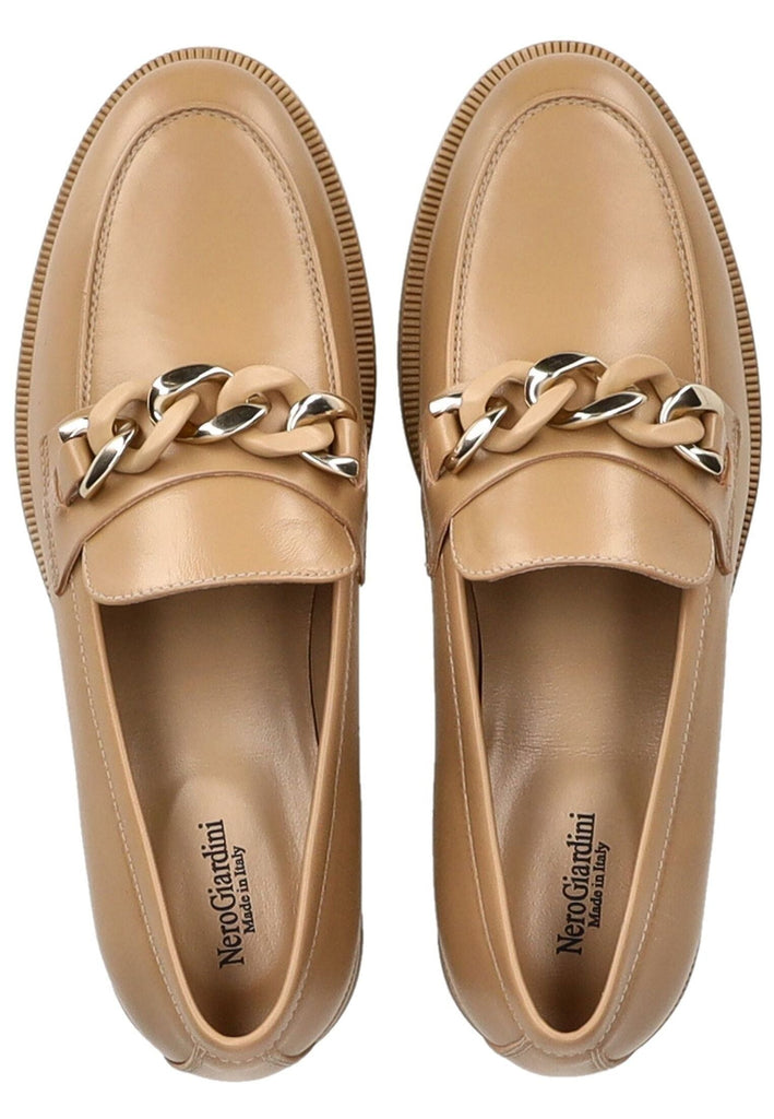 Nero Giardini Slipper Nappaleder Mittelbraun